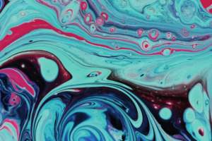 Abstract swirling paint