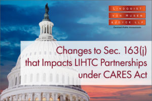 Changes to Sec. 163(j) that Impacts LIHTC Partnerships under CARES Act