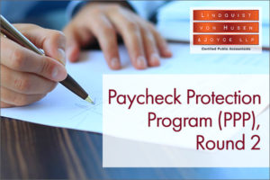 Paycheck Protection Program (PPP), Round 2
