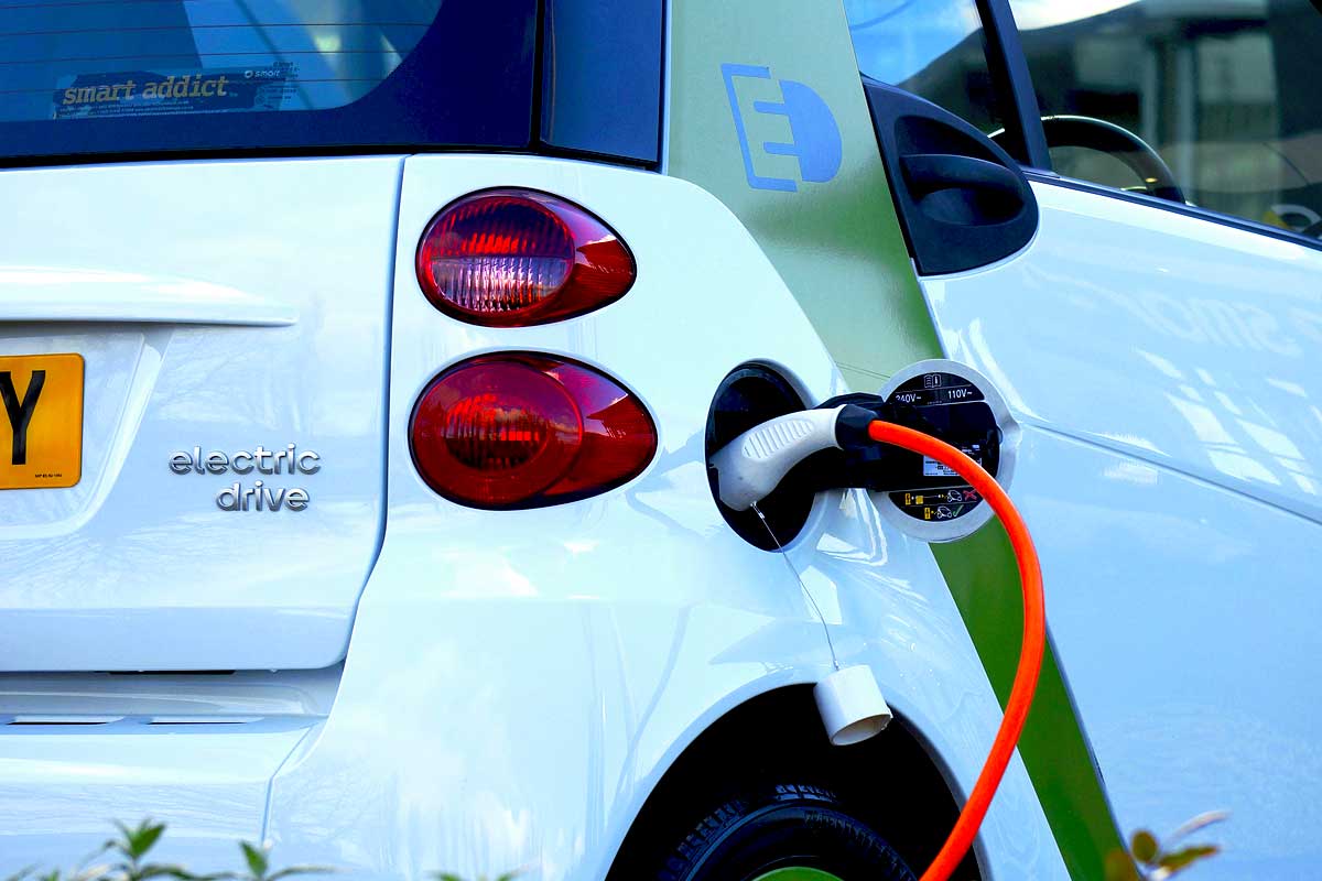 electric vehicle credit is part of IRS general business credit for businesses; Photo of electric car charging